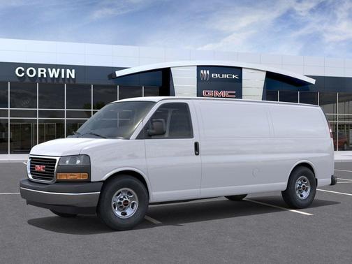 Summit White 2026 GMC Savana 3500 3500 Extended Wheelbase, Work Van, RWD