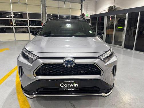 Silver Sky Metallic/Midnight Black Metallic 2023 Toyota RAV4 Prime XSE