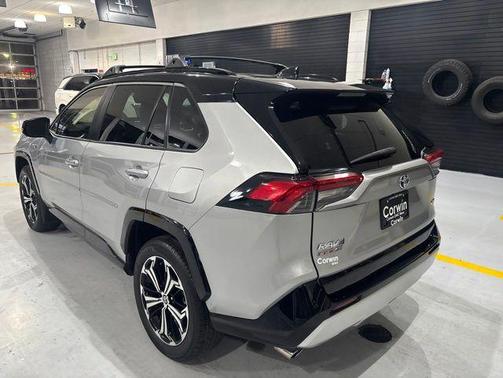 Silver Sky Metallic/Midnight Black Metallic 2023 Toyota RAV4 Prime XSE