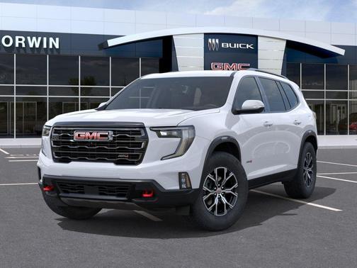 Glacier White Tricoat 2026 GMC Acadia AT4 AWD