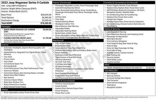 2023 Jeep Wagoneer Series II Carbide 4x4