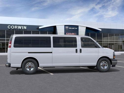 Summit White 2026 GMC Savana 3500 3500 Extended Wheelbase, LS, RWD