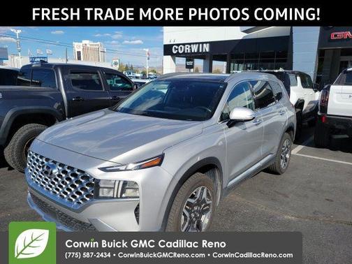 Shimmering Silver 2021 Hyundai SANTA FE HEV SEL Premium