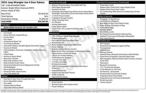 Bright White Clearcoat 2024 Jeep Wrangler 4xe Sahara
