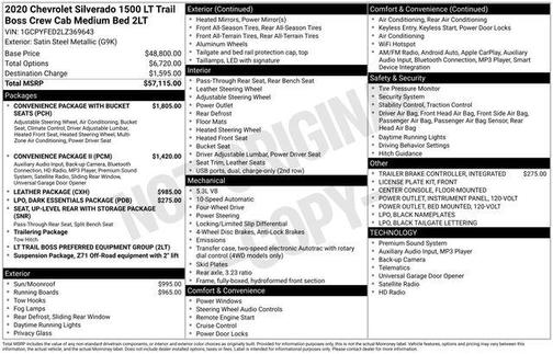 2020 Chevrolet Silverado 1500 LT Trail Boss