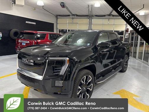 Onyx Black 2025 GMC Sierra EV Max Range Denali