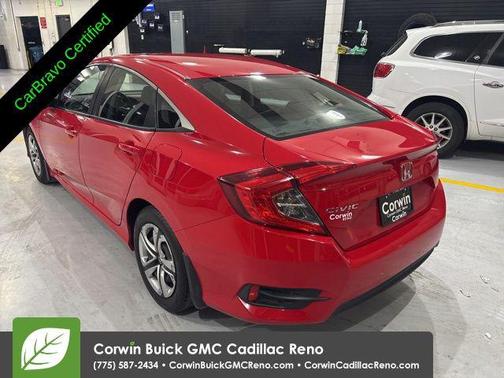 Red 2016 Honda Civic LX