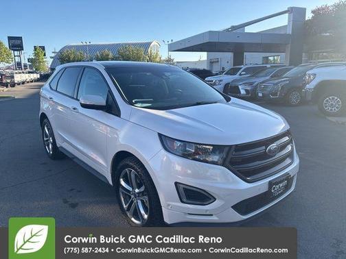White Platinum 2017 Ford Edge Sport