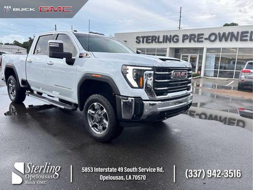 Glacier White Tricoat 2026 GMC Sierra 2500 SLT