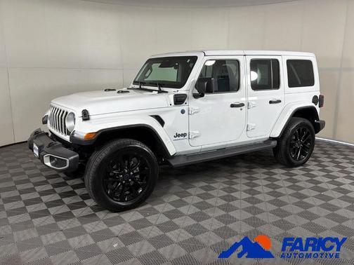 Bright White Clearcoat 2025 Jeep Wrangler 4xe Sahara