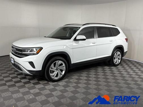 Pure White 2023 Volkswagen Atlas 3.6L SE w/Technology