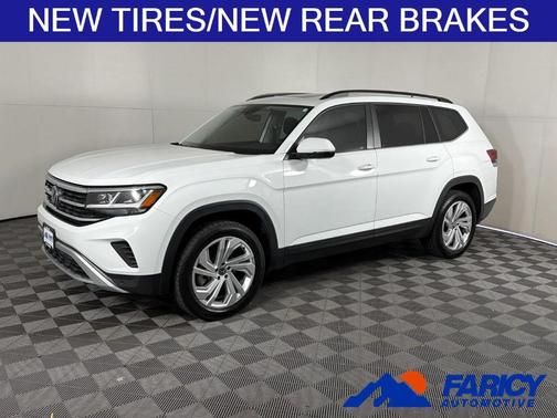 Pure White 2023 Volkswagen Atlas 3.6L SE w/Technology
