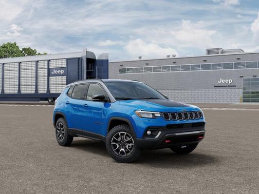 Blue 2026 Jeep Compass Trailhawk