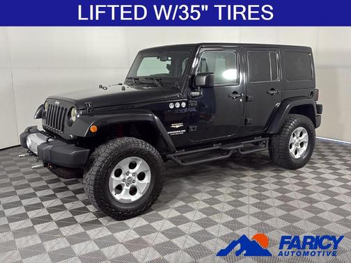 Black Clearcoat 2015 Jeep Wrangler Unlimited Sahara