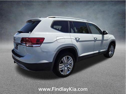 Pure White 2019 Volkswagen Atlas 3.6L SE w/Technology