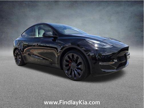 Solid Black 2022 Tesla Model Y Performance Dual Motor All-Wheel Drive