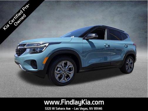Pluton Blue/Black Roof 2024 Kia Seltos S
