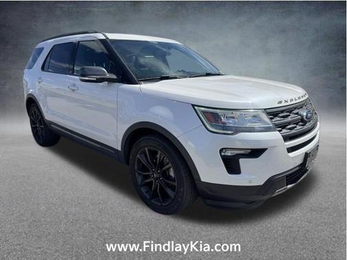 WHITE PLATINUM MET TRI-COAT 2019 Ford Explorer XLT