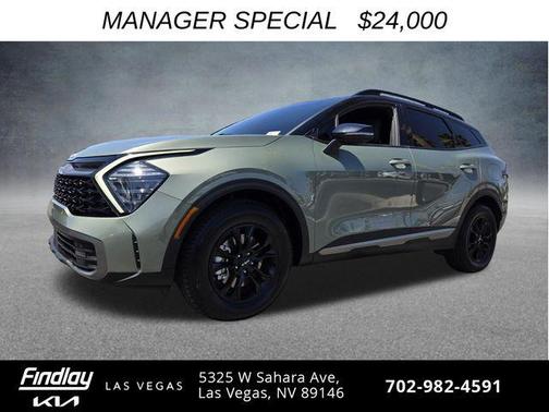 Jungle Green/Ebony Black Roof 2023 Kia Sportage S