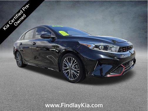Aurora Black 2022 Kia Forte GT-Line