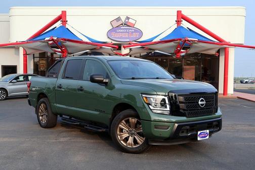 Tactical Green Metallic 2024 Nissan Titan SV
