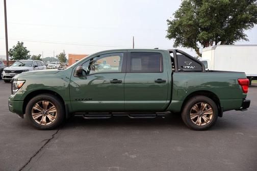 Tactical Green Metallic 2024 Nissan Titan SV