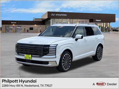 Creamy White Pearl 2026 Hyundai Palisade Hybrid Calligraphy