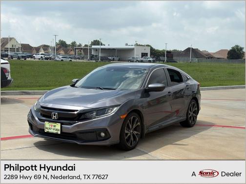 Modern Steel Metallic 2021 Honda Civic Sport