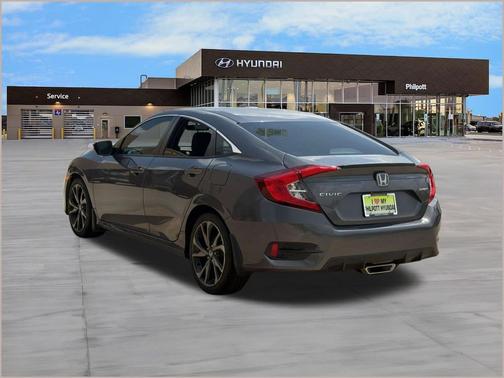 Modern Steel Metallic 2021 Honda Civic Sport