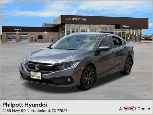 Modern Steel Metallic 2021 Honda Civic Sport