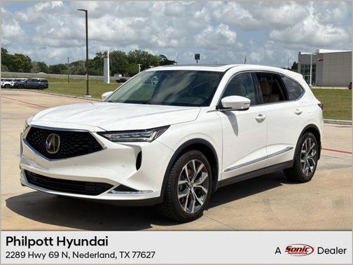 Platinum White Pearl 2022 Acura MDX Technology Package