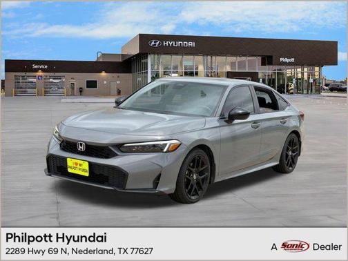 Gray 2025 Honda Civic Hybrid Sport
