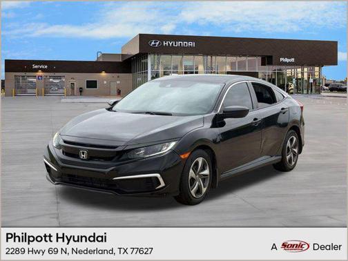 Crystal Black Pearl 2019 Honda Civic LX