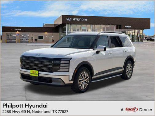 Creamy White Pearl 2026 Hyundai Palisade Hybrid Blue SEL 7P