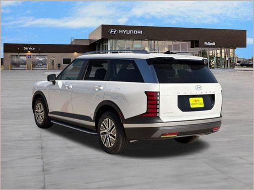 Creamy White Pearl 2026 Hyundai Palisade Hybrid Blue SEL 7P