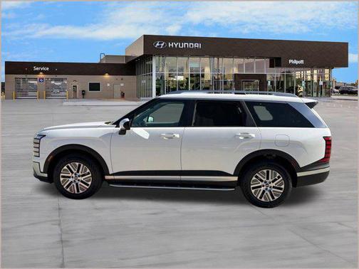 Creamy White Pearl 2026 Hyundai Palisade Hybrid Blue SEL 7P