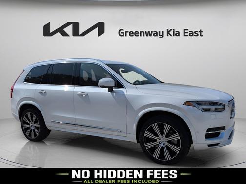 Crystal White Metallic 2022 Volvo XC90 Recharge Plug-In Hybrid T8 Inscription 7 Passenger