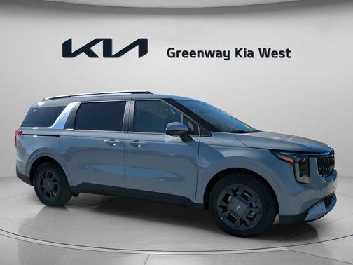 Ceramic Silver 2026 Kia Carnival Hybrid EX