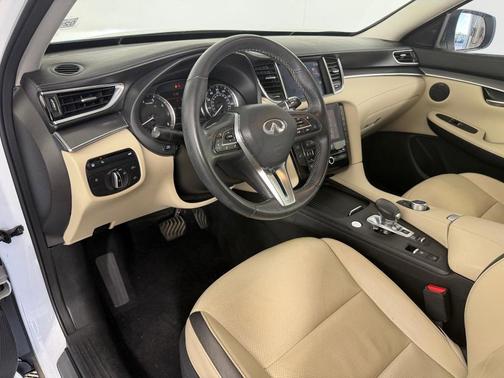 Lunar White 2022 INFINITI QX50 Luxe