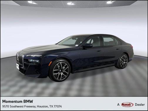Black 2025 BMW 740 i xDrive