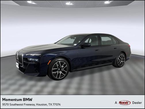 Black 2025 BMW 740 i xDrive