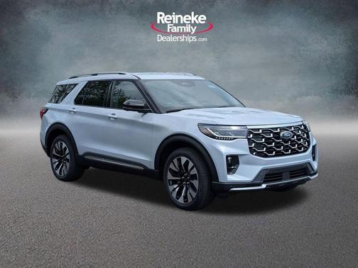 Space White Metallic 2026 Ford Explorer Platinum