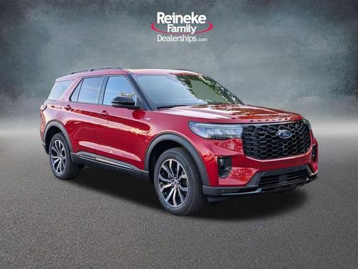 Rapid Red Metallic Tinted Clearcoat 2026 Ford Explorer ST-Line