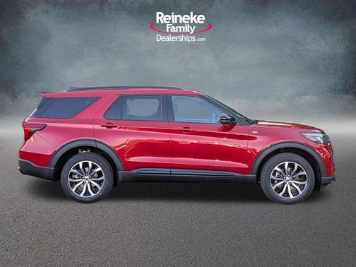 Rapid Red Metallic Tinted Clearcoat 2026 Ford Explorer ST-Line