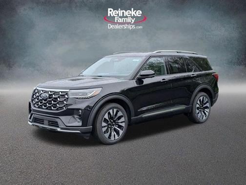 Agate Black Metallic 2026 Ford Explorer Platinum