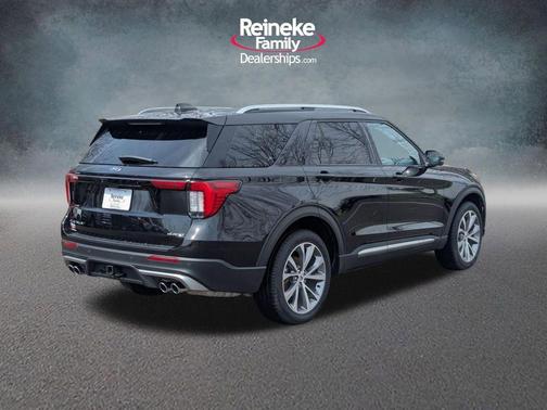 Agate Black Metallic 2025 Ford Explorer Platinum