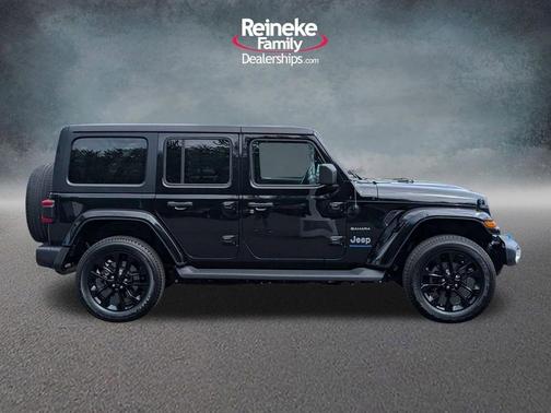 Black Clearcoat 2023 Jeep Wrangler 4xe Sahara