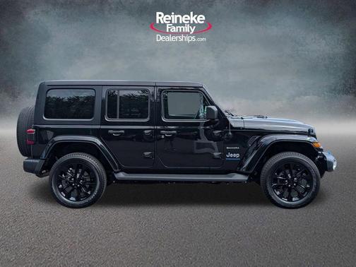 Black Clearcoat 2023 Jeep Wrangler 4xe Sahara