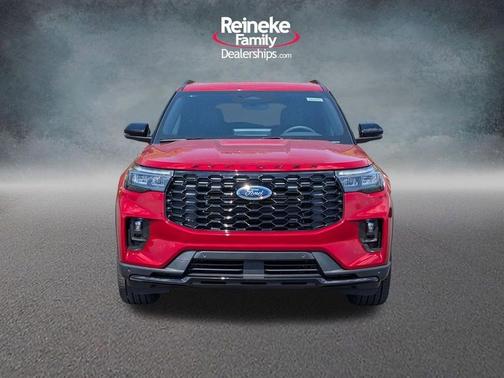 Rapid Red Metallic Tinted Clearcoat 2026 Ford Explorer ST-Line