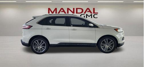 Star White Metallic Tri-Coat 2020 Ford Edge Titanium